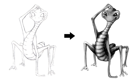 Example of freehand digitizing